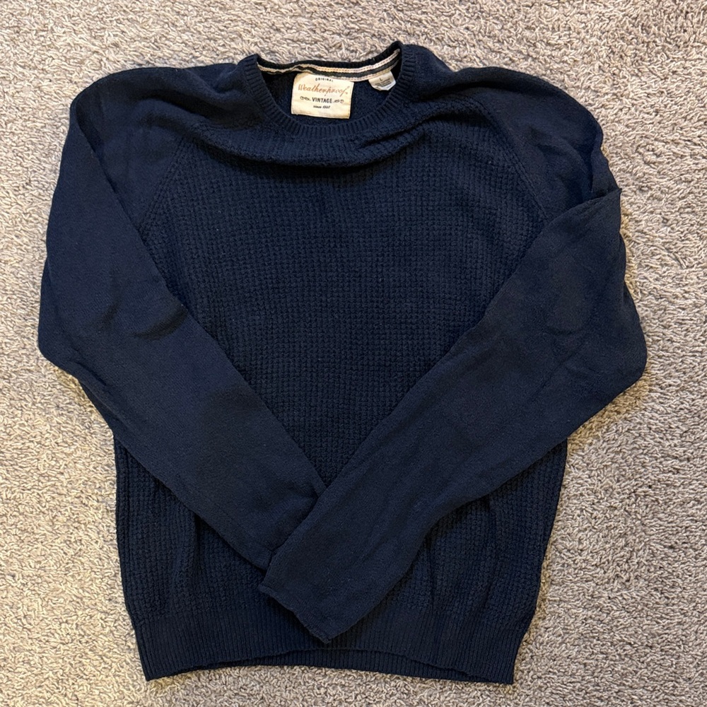 Brooks Brothers Dark Blue Crewneck Sweater